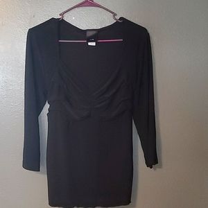JTB womens black top sz L